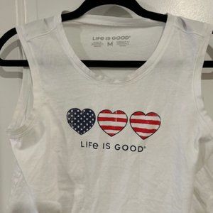 LIFE IS GOOD TANK SIZE MEDIUM